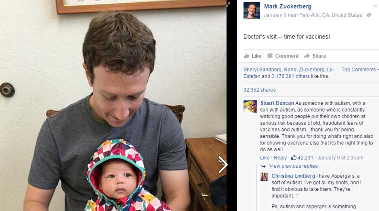 mark zuckerberg vaccine public relations
