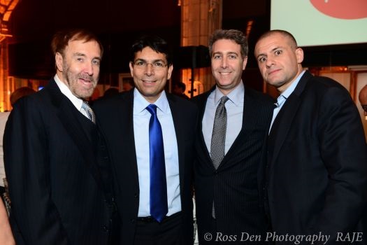 Ronn Torossian, CEO of 5WPR, with Barry Slotnick, Danny Danon, and Ronn Stuart