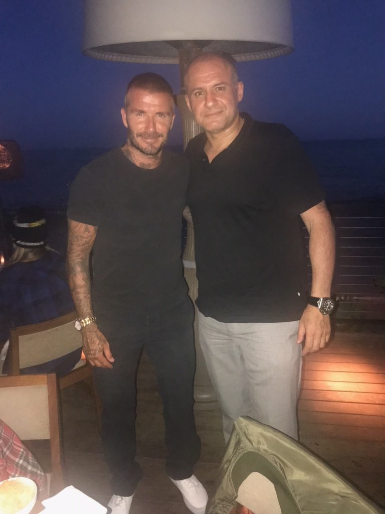 Ronn Torossian and David Beckham