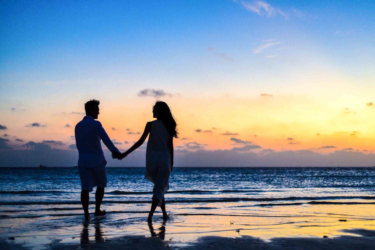 couple on a beach