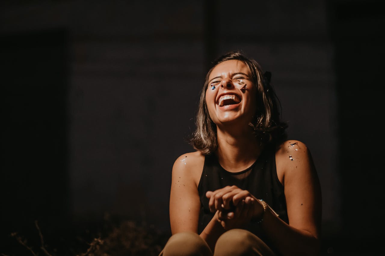 girl laughing